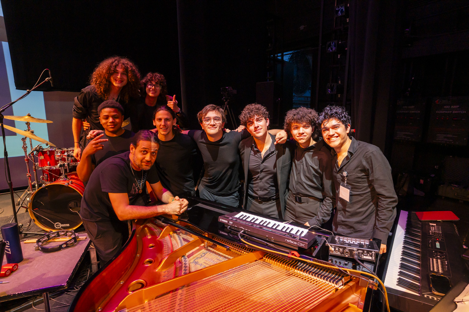 NXT rhythm section group photo 2026