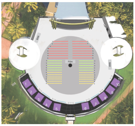 Miami Beach Bandshell seating chart